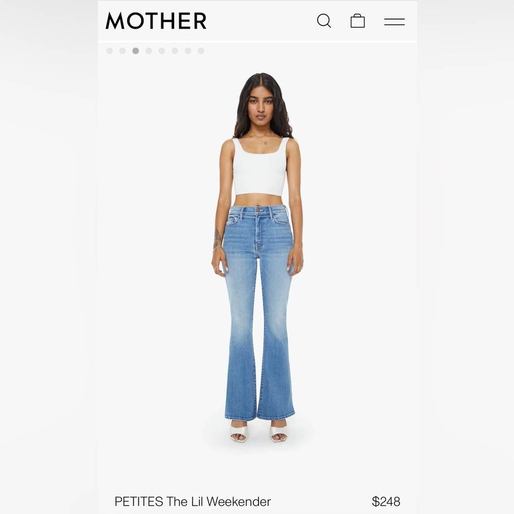 Lil Mother Lil weekender flare wide leg jeans mid rise size 29